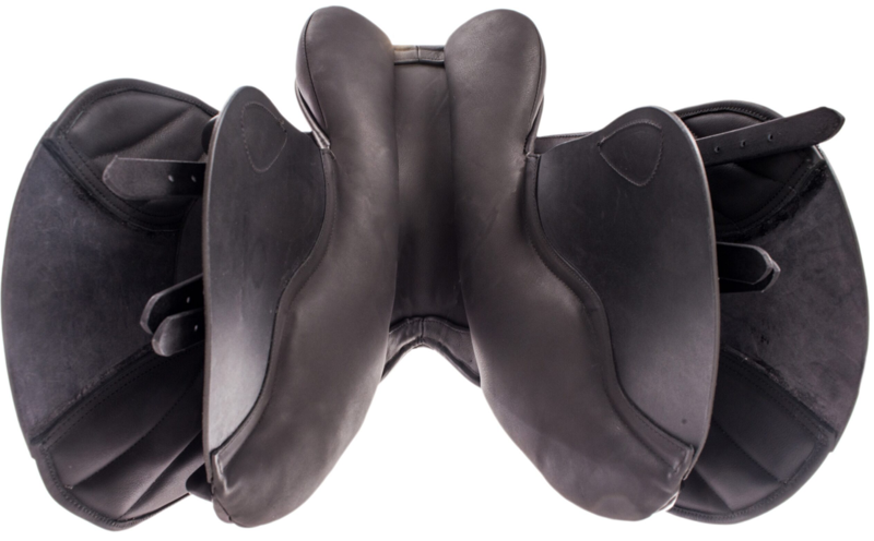 Ideal Oryx Twin Flap Jump Saddle - Brown-3